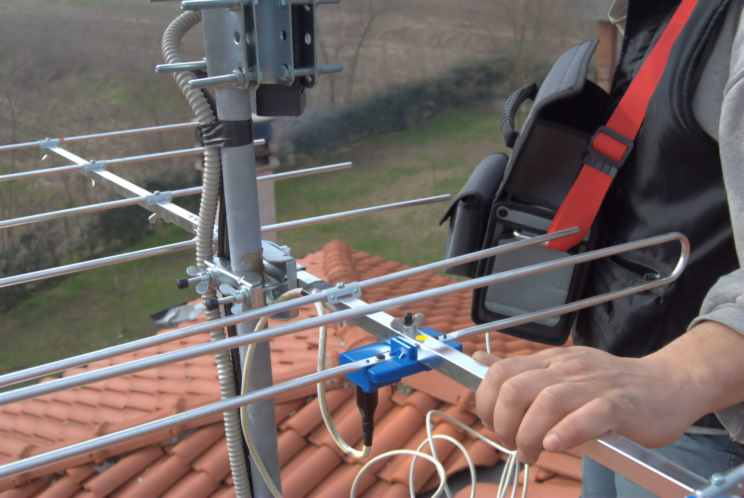 Tv aerial Installer testing